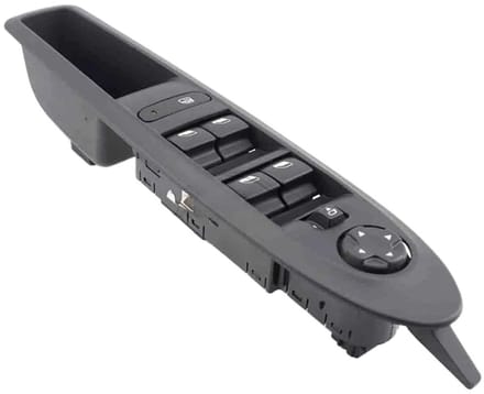 Raamhef Bedieningsknop - Raamschakelaar - Auto Interieur - Met Vouwen - 1 cm - Zwart