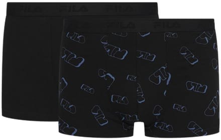 Fila Boxershorts 2-pack Zwart - M