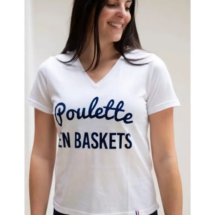 Dames-T-shirt Les Poulettes Fitness Baskets