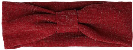 Haarsoires Haarband Knoop 8cm – Glitter Stof – Rood
