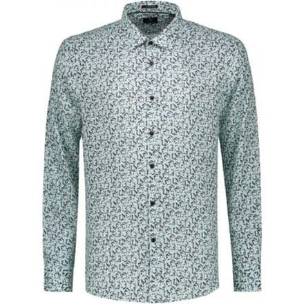 Dstrezzed Overhemd Print Bloemen Lagoon Green (303234 - 521)