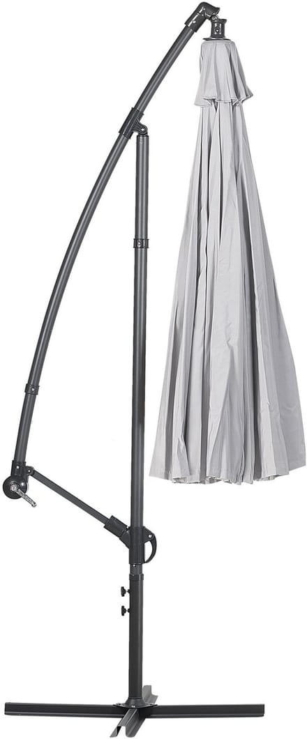 CALABRIA II - Zweefparasol - Lichtgrijs - Polyester