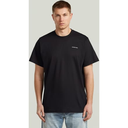 G-Star Chest Logo Loose R T Black Größe: M | Basic T-Shirts Outlet | Herren | Schwarz