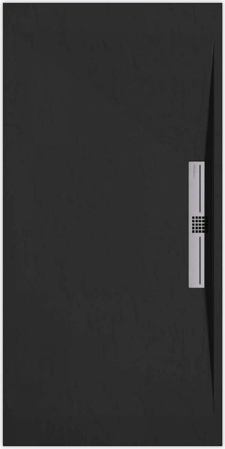 Sanifun douchebak Stone Side Black Slate 1000 x 700 S