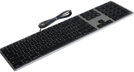 Matias FK318B Wired Aluminium Keyboard for Mac Toetsenbord USB QWERTY, US-Engels, Mac Space grijs