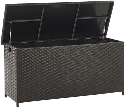 MODENA - Kussenbox - Donkerbruin - 126 cm - PE rotan