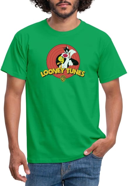 Looney Tunes Sylvester And Tweety T-Shirt Heren