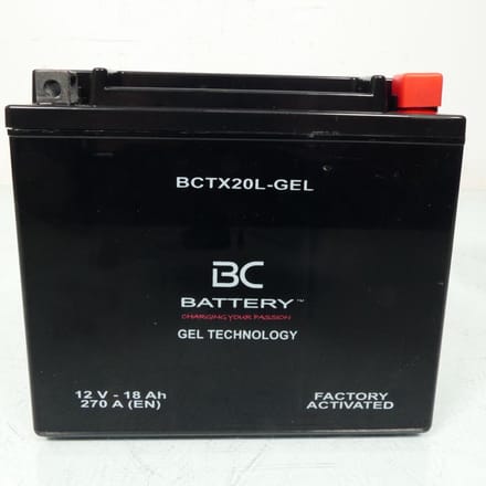 Batterie SLA BC Battery pour Quad CAN-AM 650 OUTLANDER EFI DPS 4X4 2013 à 2017 YTX20L / 12V 18Ah Neuf