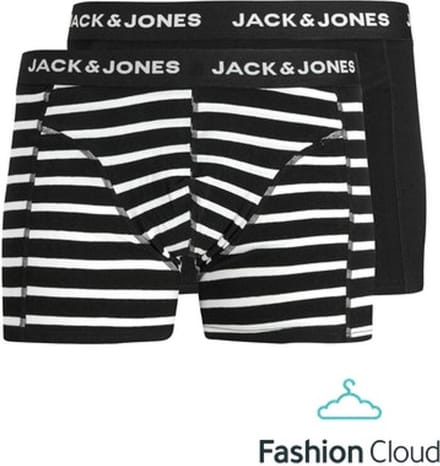 Jack & Jones Organic Trunks 2 Pack | Zwart | Maat: M