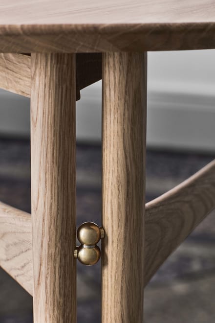 &Tradition Drop Leaf HM5 Bijzettafel - eiken, wit geolied