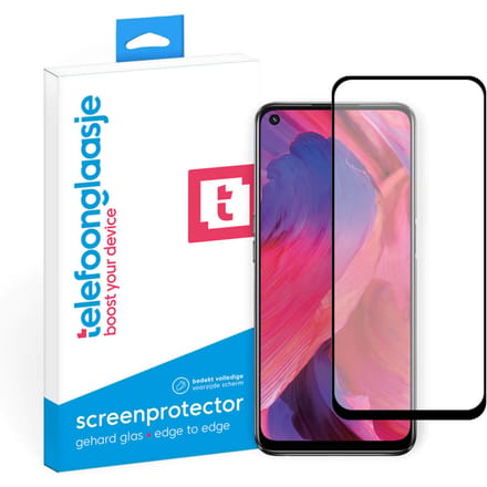 OPPO A54 5G screenprotector gehard glas Edge to Edge