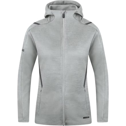 Jako Challenge Vrijetijdsvest Met Kap Dames - Lichtgrijs Gemeleerd / Antra Light | Maat: 44