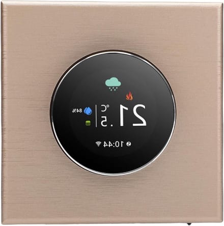 Slimme Thermostaat - App Bediening - Verwarming Regelen - TFT Kleurendisplay - 86x86mm - Wit