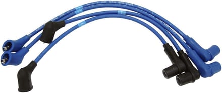 Bougie Draad Set - Ontstekingskabels - Motoronderhoud - Variabele Wikkeling - 4 Stuks - Zwart