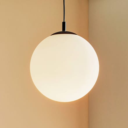 ALDEX Hanglamp 562, mat glas, kap/baldakijn zwart
