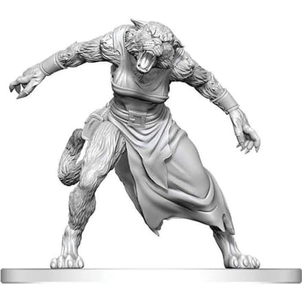 Pathfinder Battles Deep Cuts Unpainted Miniature Weretiger 13 cm