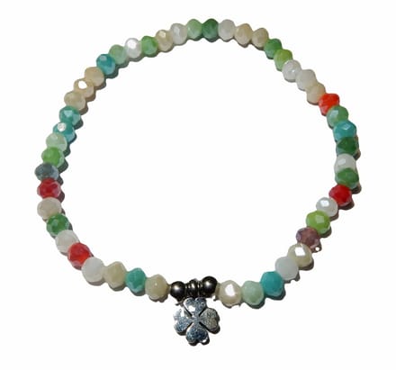 Facet geslepen Natuursteen Elastische Armband