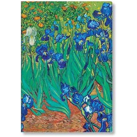 Paperblanks adresboek, van gogh’s irises, hardcover, formaat midi 13 x 18 cm