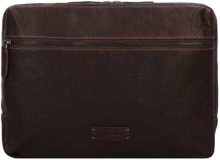 Jack Kinsky Porto Schoudertas Leer 33 cm - Jongens - mokka