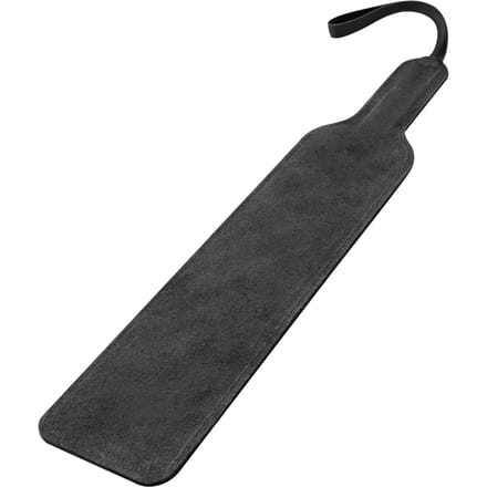 Rimba - Leren Paddle - 1 Gladde Kant - 1 Kant Met Spijkertjes - Zwart