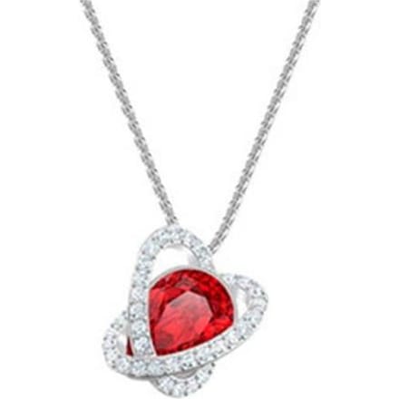 Swarovski Outstanding hartvormige halsketting voor dames 5455036 Box (Random Color) white