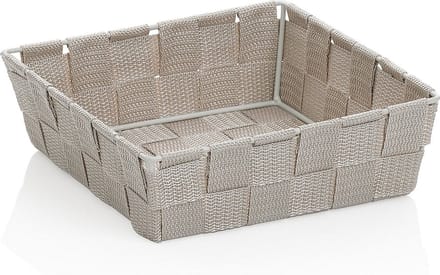Kela Badkamer - Alvaro Mand 19x19x6 cm - Polypropyleen - Zilver