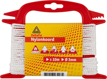 Nylonkoord wit 8mm Deltafix