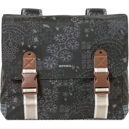Basil Boheme dubbele fietstas - Zwart - 35 Liter