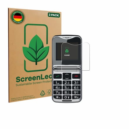 2 Stuks Screenprotector voor bea-fon Fold 10 LTE - Hoogwaardige Beschermfolie transparant