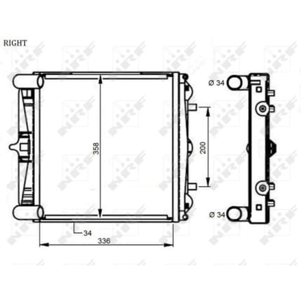 Radiator, motorkoeling NRF 59131