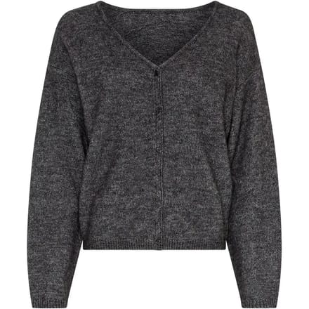 Regular fit gebreid jack met alpaca-figuur model 'Milania Hope'