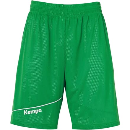 Kempa Reversible Short Kinderen - Wit / Groen | Maat: 152