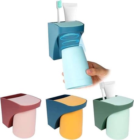 CE - Tandenborstelhouder Set - Wandbevestiging - PP Materiaal - Magnetisch
