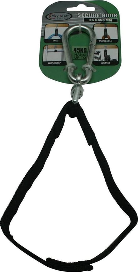 Hofftech Secure hook - Max 45 kg - 25 x 450 mm - Voor huishouden en garage
