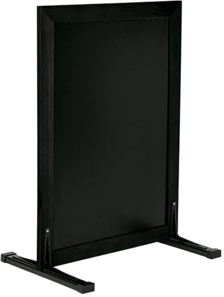 Securit® Woody kleine stoepstandaard in zwart, 80 cm