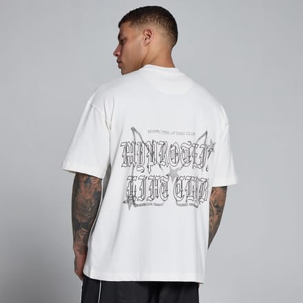 MP Men's Lift Graphic Washed Oversized Cotton T-Shirt - Vintage Wit - S