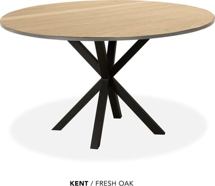 Maxfurn - Eettafel rond | Zeer krasvast | Kleur: Fresh oak | diameter 140cm