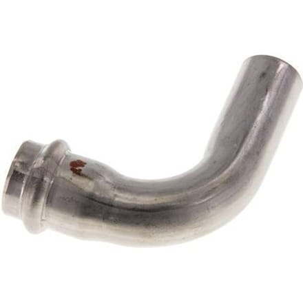 90 graden L-Perskoppeling - 22mm Persmof & 22mm Buiseinde - RVS