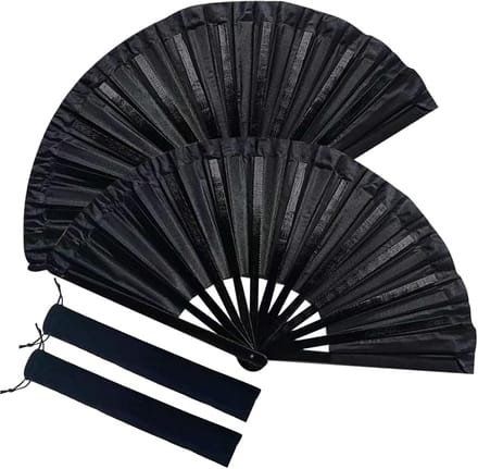 2 Stuks Vouwbare Zijden Handwaaiers - Chinese Stijl Dansaccessoire