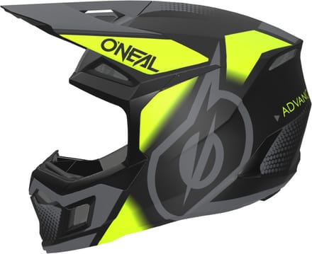 O'NEAL 3SRS Vision Zwart Fluo Geel Crosshelm - Helm