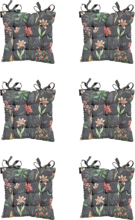 Madison - Zitkussen - Universeel - 6st - 46 x 46cm - Clea Grey - Grijs