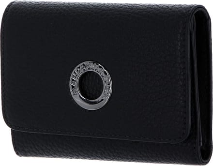 MANDARINA DUCK Leren Portemonnee Mellow Leather Wallet Black Zwart