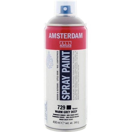 Bombe de peinture Amsterdam 400 ml gris chaud foncé grijs