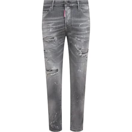 Dsquared2 Lichtgrijze Skaterjeans