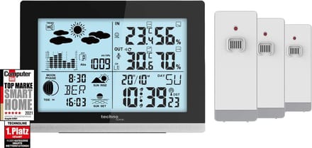 Draadloos Weerstation met Binnen- en Buitenmodule en Weersvoorspelling