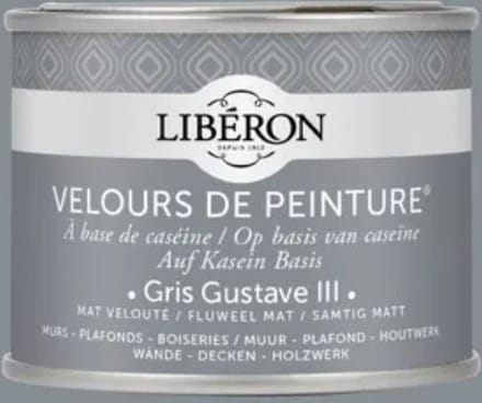 Liberon Velours De Peinture Muurverf - Mat - Gris Gustave Iii - 0,125l