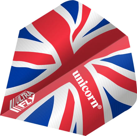 Unicorn Ultrafly Union Jack Wave Big Wing - Dart Flights