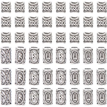 Dreadlocks Haar Kraal Haar Vlecht Manchetten Buisjes Kralen Vlecht Ringen DIY Haar Styling Accessoire gray
