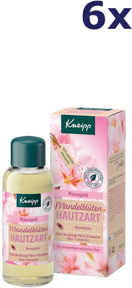 6x Kneipp Almond Blossom Massageolie 100 ml