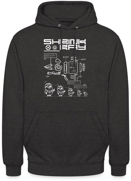 Minions Bouwplan Voor Krimpradiator Hoodie Unisex
